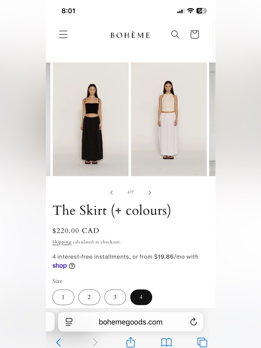 Boheme the skirt